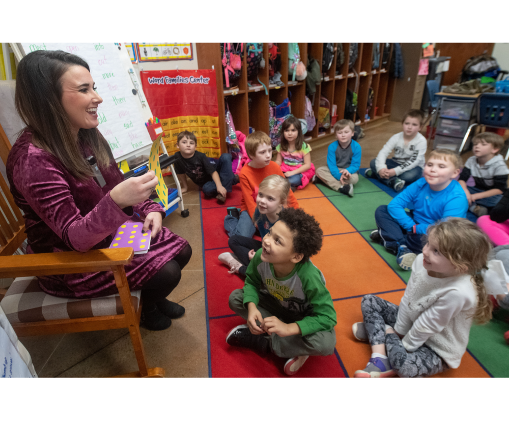 Shayna Tucker having number talks with students
