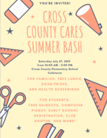 Cross County Cares Event this Saturday!